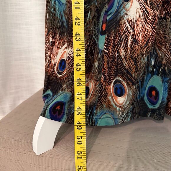 Kasper‎ Womens Sleeveless Maxi Dress Sz Small Peacock Tie Waist Stretch Wedding - Picture 8 of 16